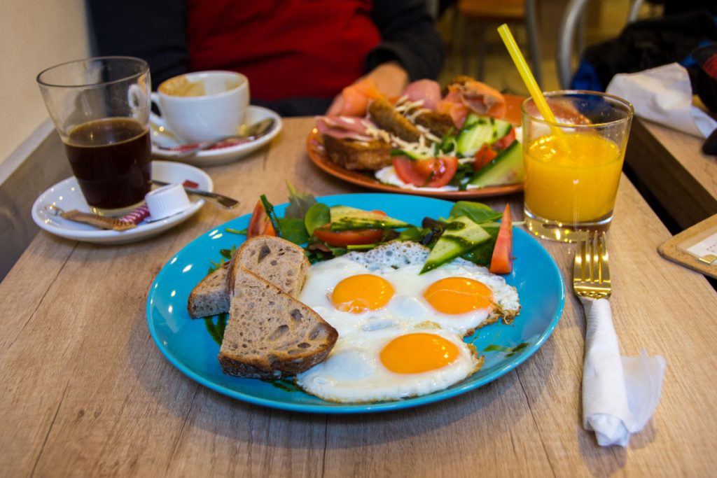 Cafe Budapest breakfast
