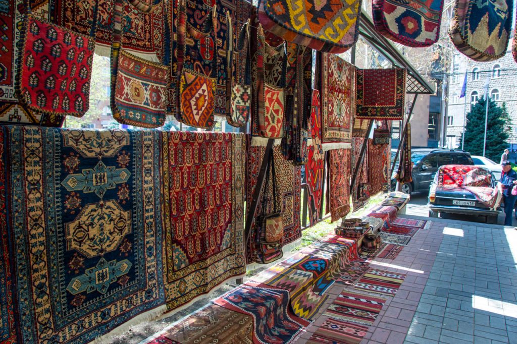 Vernissage Market Carpet Stall, Yerevan