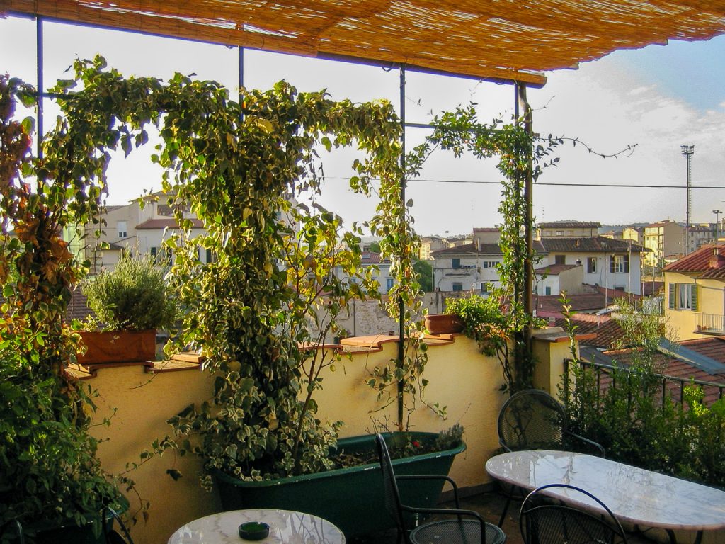 Our terrace in Florence