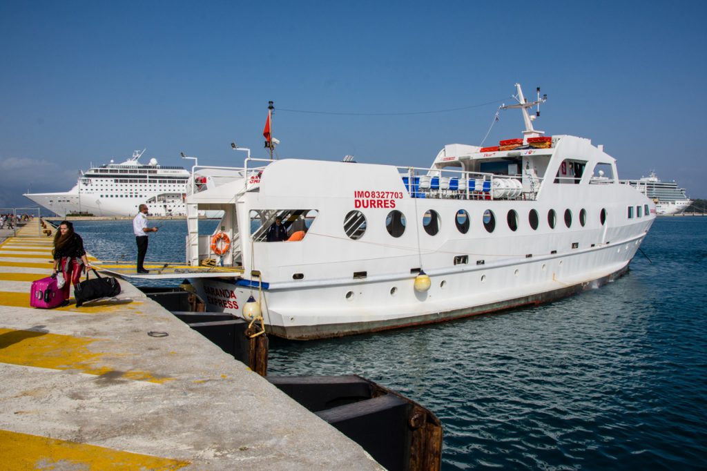 The Saranda Express ferry from Corfu to Saranda operated by Joy Lines