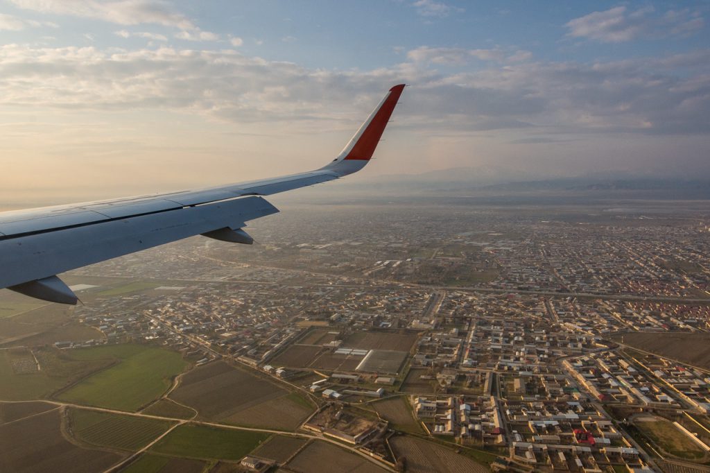 Landing in Samarkand