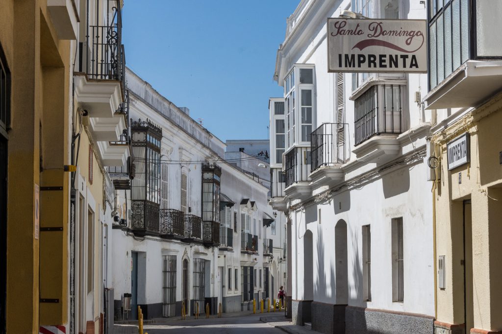 Beautiful old town streets, Sanlucar de Barrameda