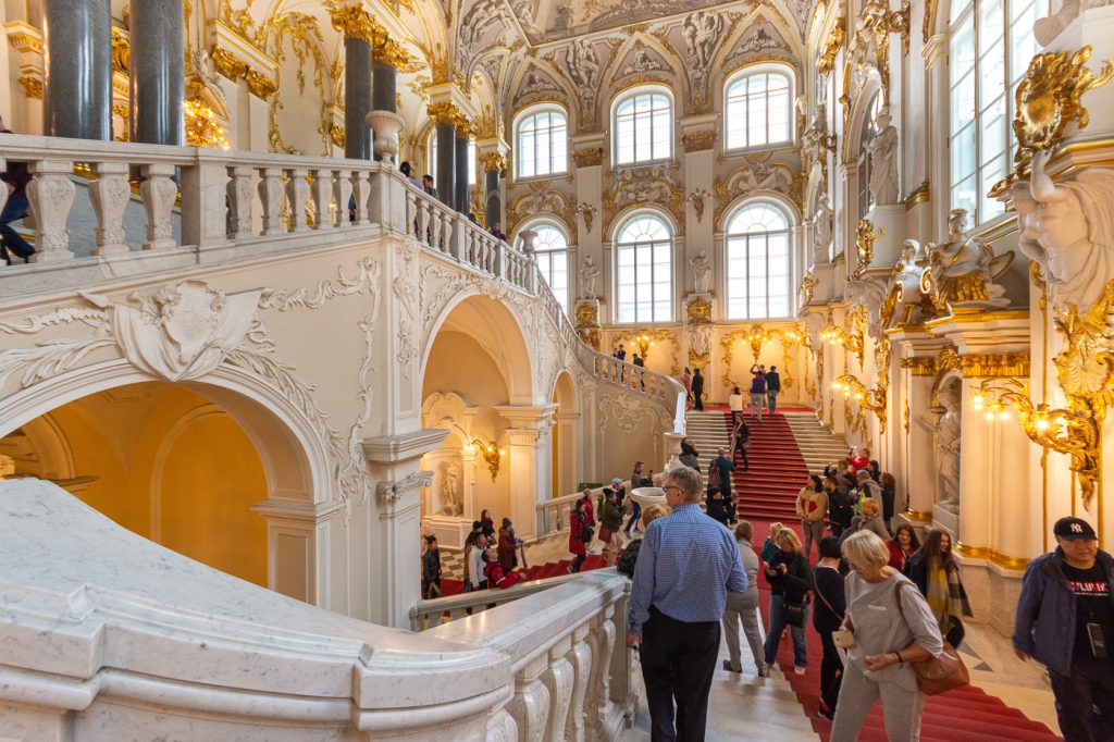 The Jordan Staircase at the State Hermitage Museum, St.Petersburg