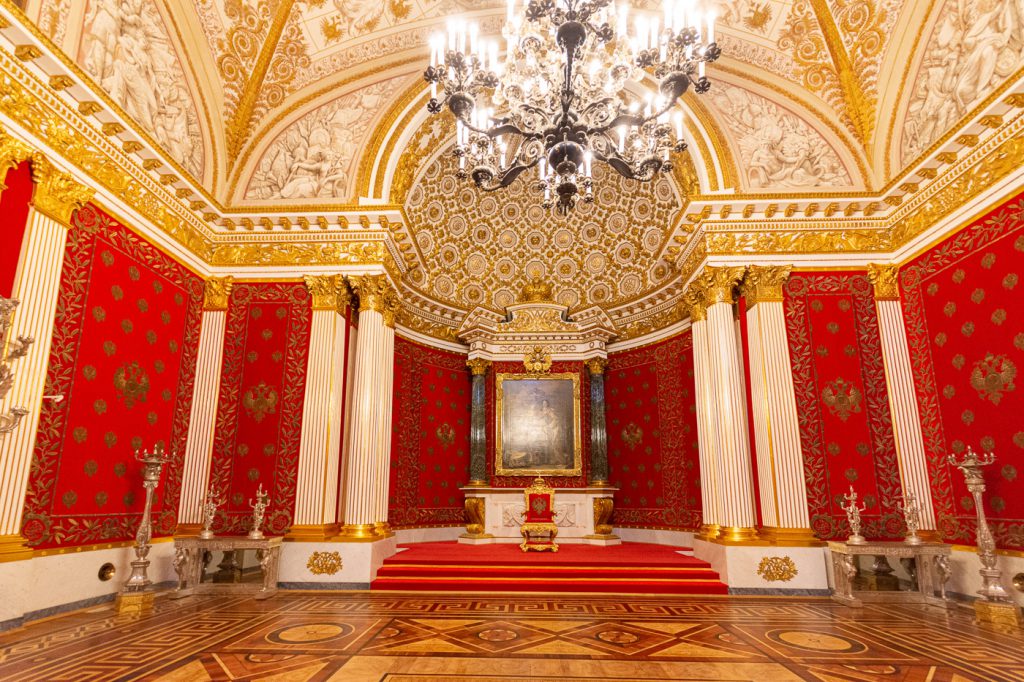 Small Throne Room of the Winter Palace and State Hermitage Museum, St. Petersburg