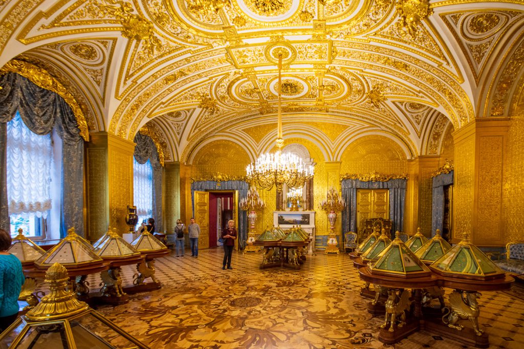 Golden Drawing Room, Winter Palace State Hermitage Museum, St. Petersburg