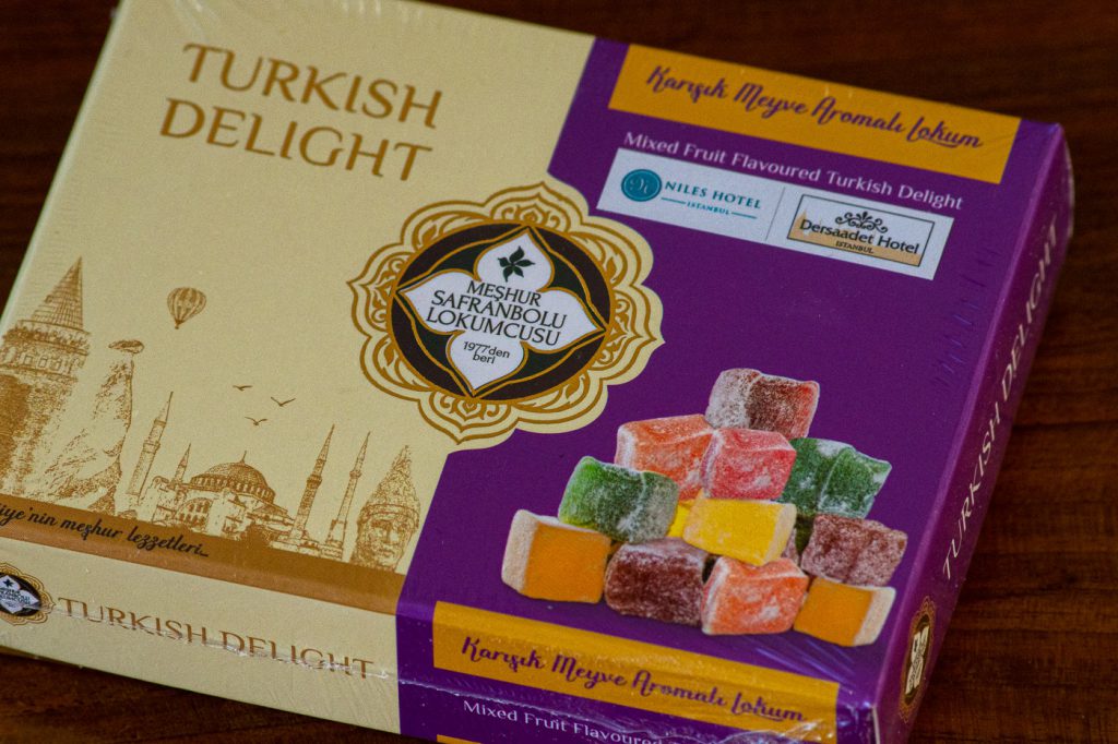 a small packet of Turkis delight