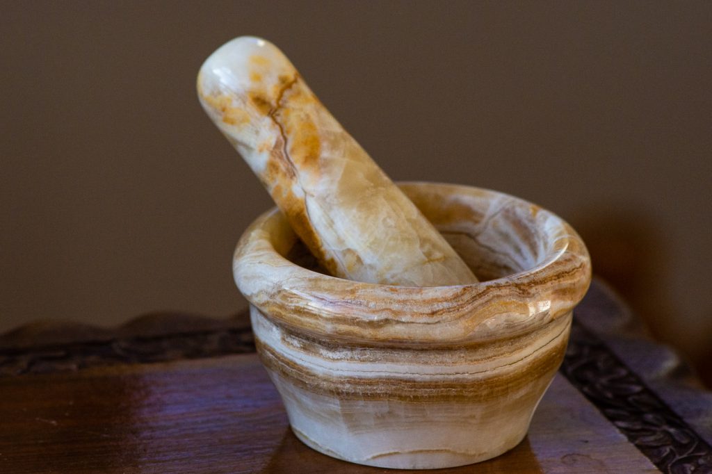 Stone mortar and pestle bought in Didyma