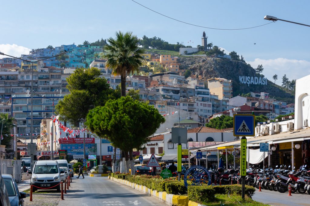Main seaside road in Kusadasi