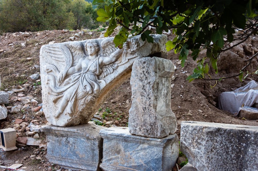 Nike sculpture at ancient Ephesus