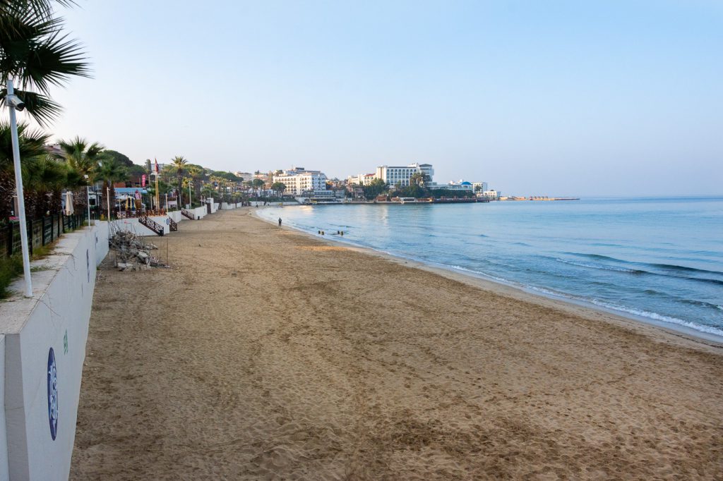 Kusadasi Ladies Beach outside the tourist season