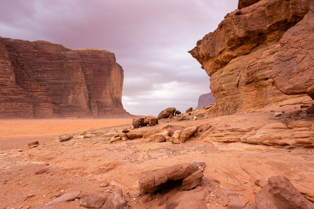 Day Trip to Wadi Rum and desert landscape