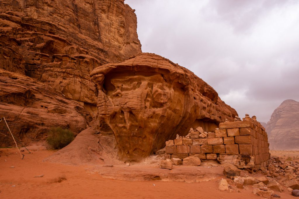 the ruins of "Lawrences House" in Wadi Rum