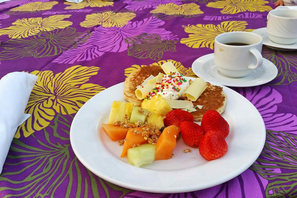 a plate full of sweet foods