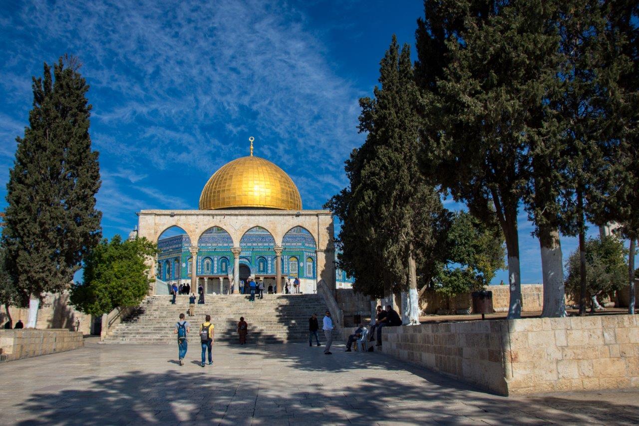 view of Dome of the Rock on Temple Mount
