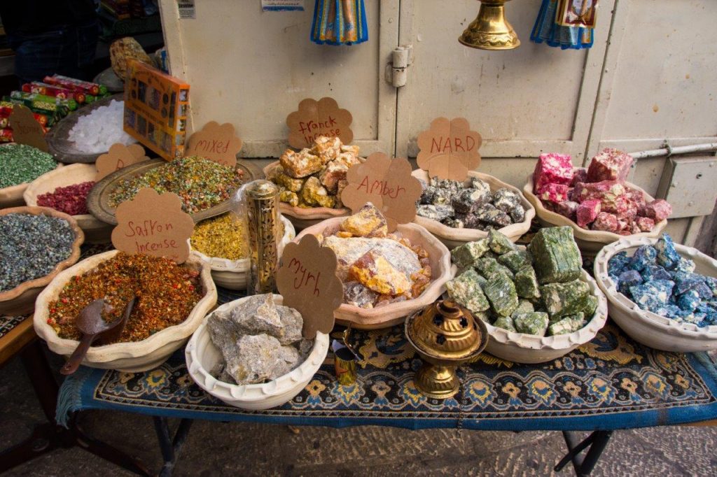 incense for sale in the Old Town of Jerusalem