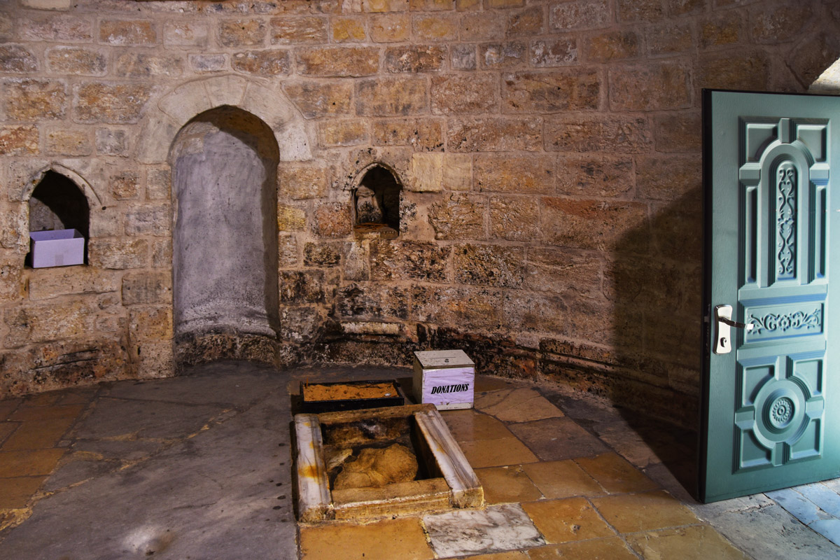 Interior of the Chapel of Ascension,Mount of Olives Jerusalem