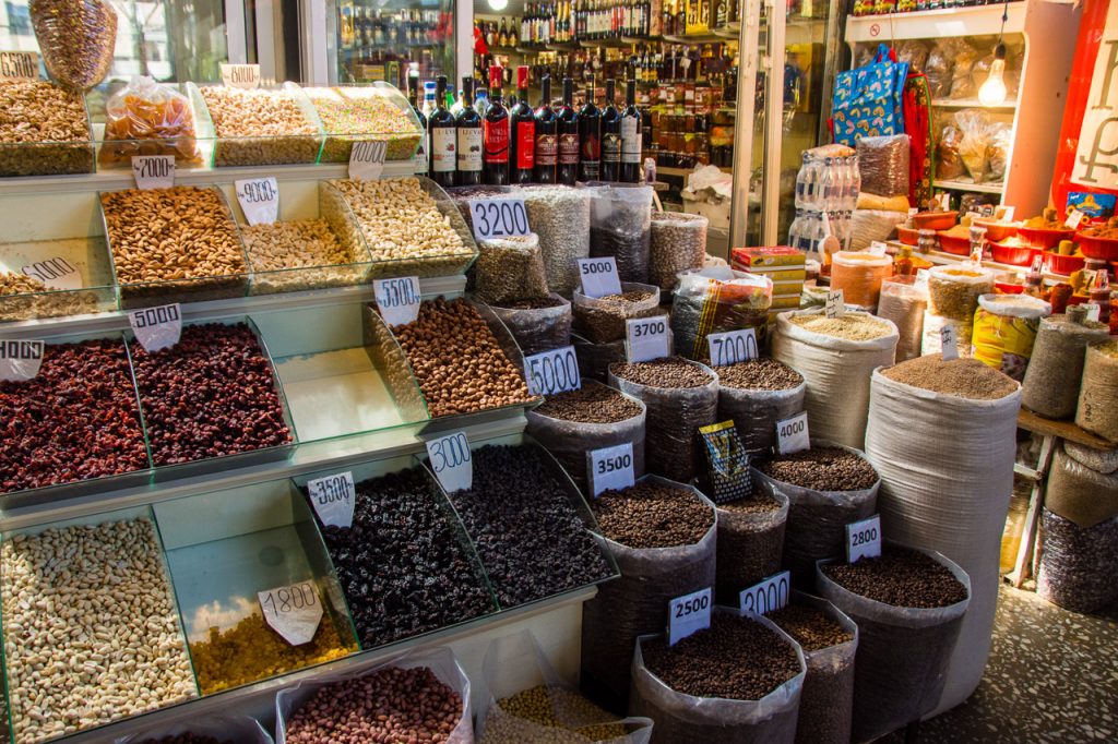 Nuts and coffee at Gum Market
