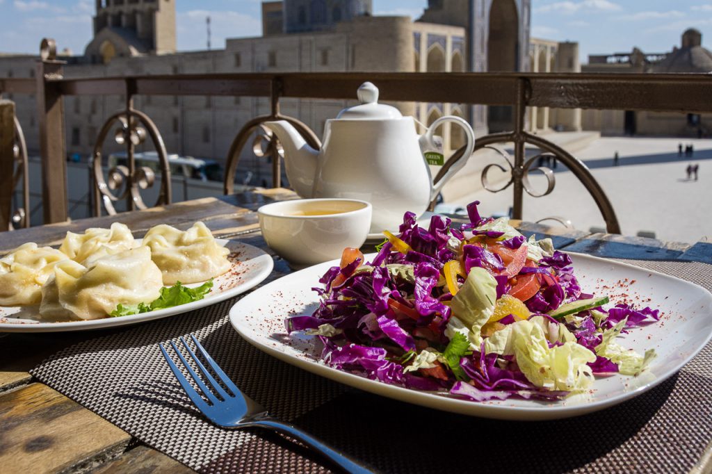lunch in Bukhara -with a view
