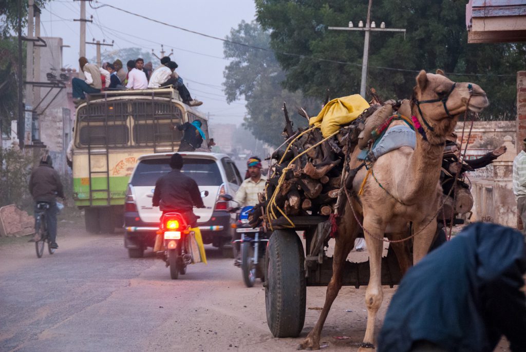 Traffic in rural India