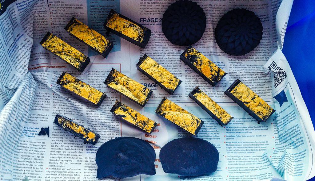 my first ever batch of homemade cold process soap