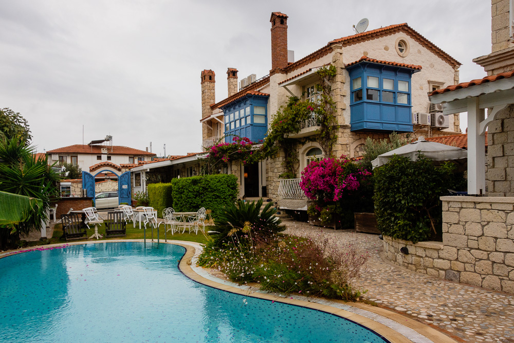 Garden and Pool at the Cumbali Konak Alacati