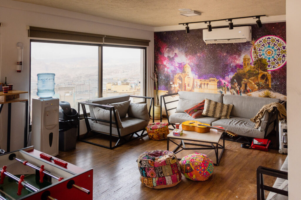 Communal Lounge Area of Nomads Hotel Petra