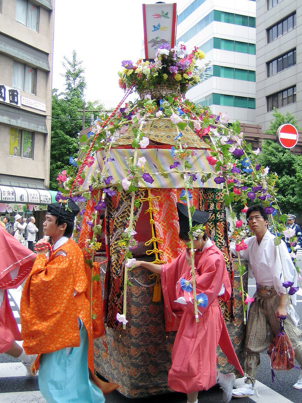 Colourful float at the Kanda Matsuri in Tokyo