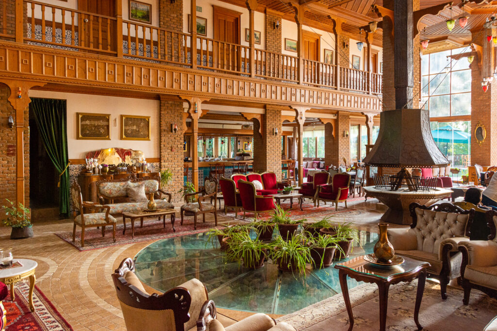 Example of a "ottoman style" new hotel with very elaborate decor loved by Turkish tourists