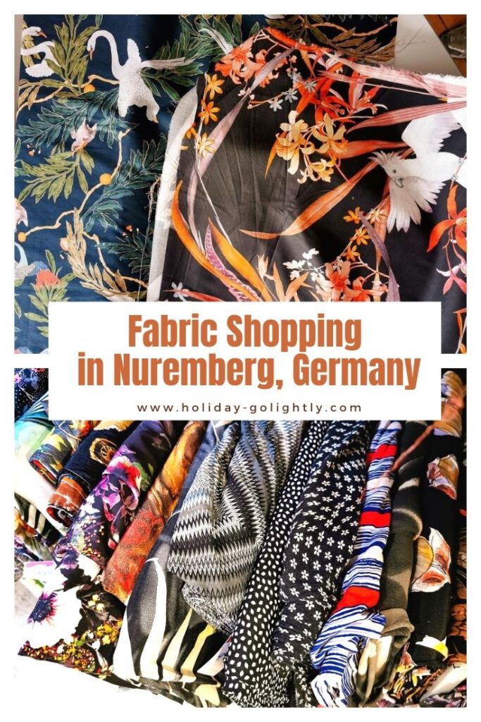 pin Nuremberg fabric shopping