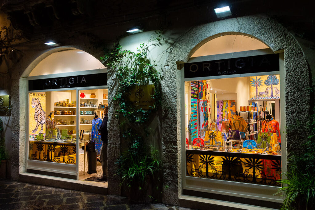 The Ortigia Sicilia shop in Ortigia