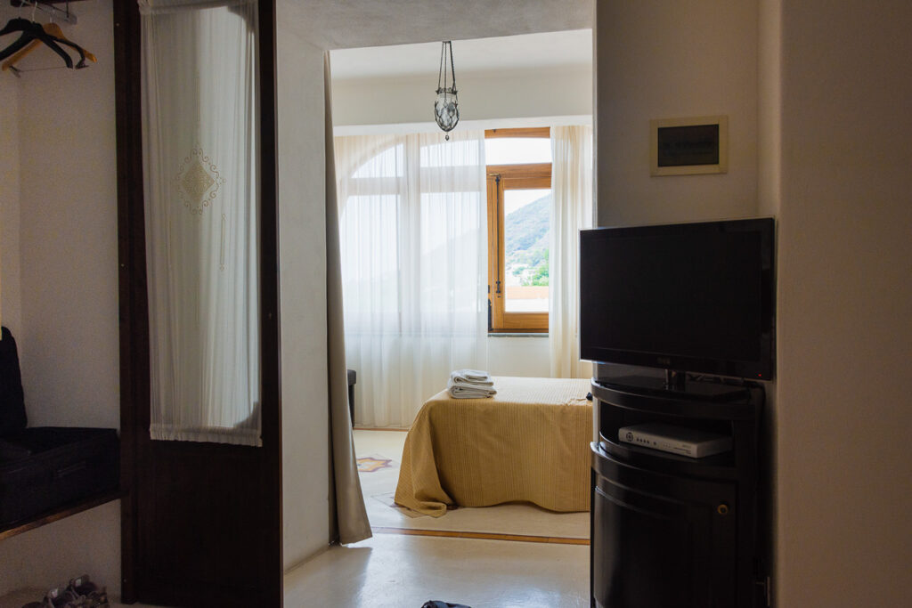 small suite at Santa Marina Salina hotel