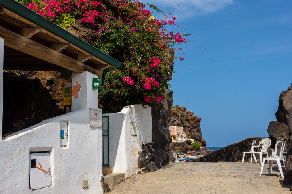 main road in Alicudi, Aeolian Islands
