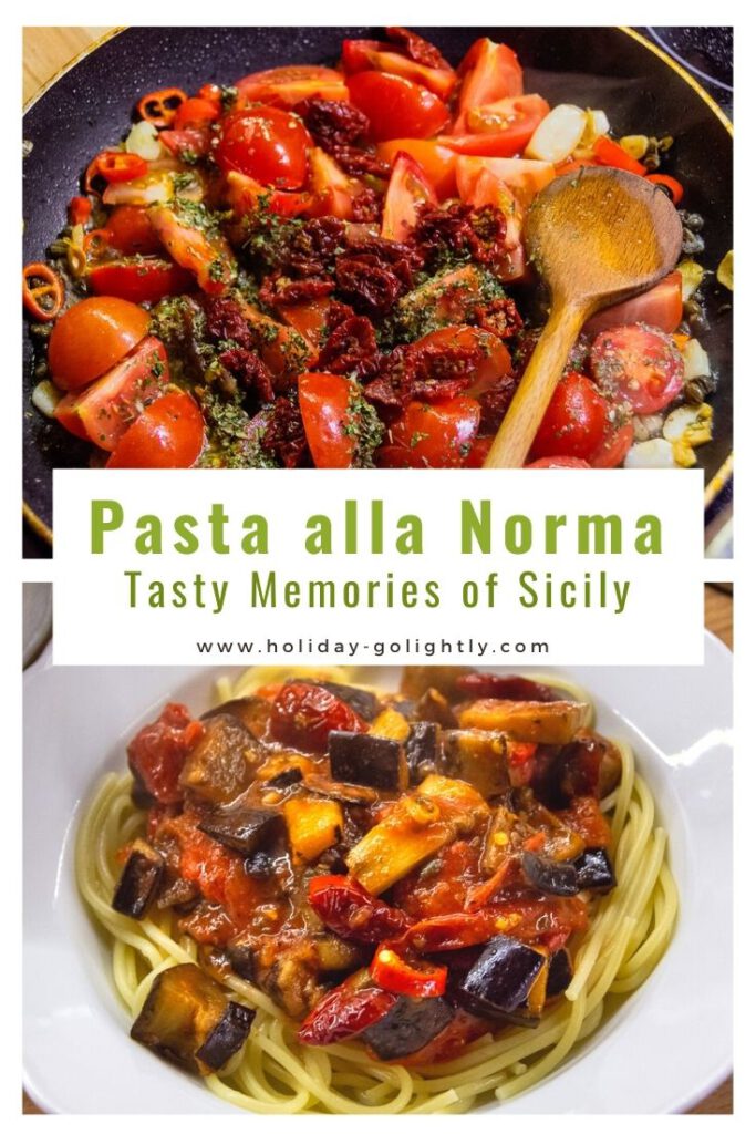 pasta alla Norma recipe pin