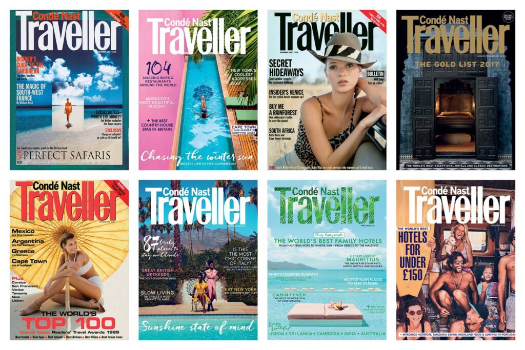 Conde NAst Traveller MAgazine covers