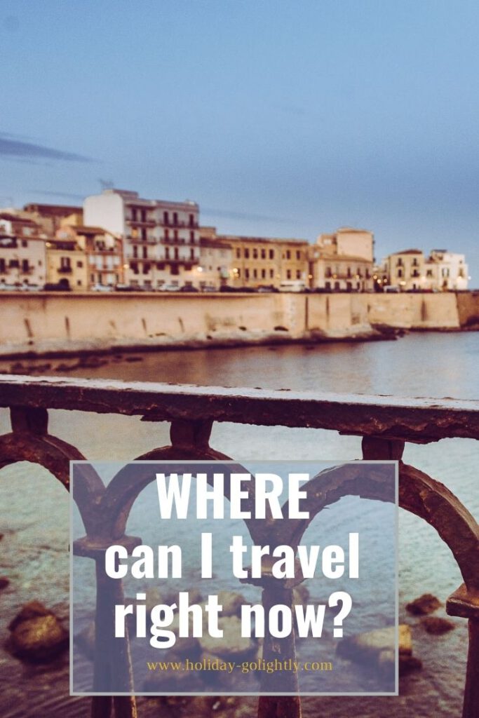 pin for pinterest showing Ortigia in Sicily