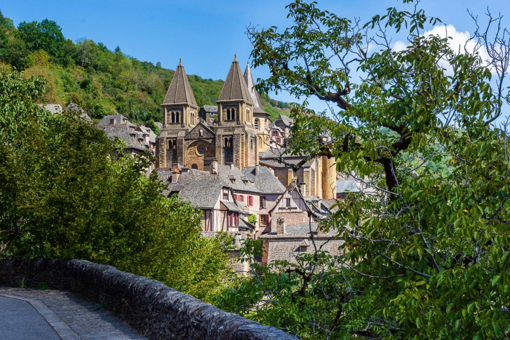 Conques Abbey and village