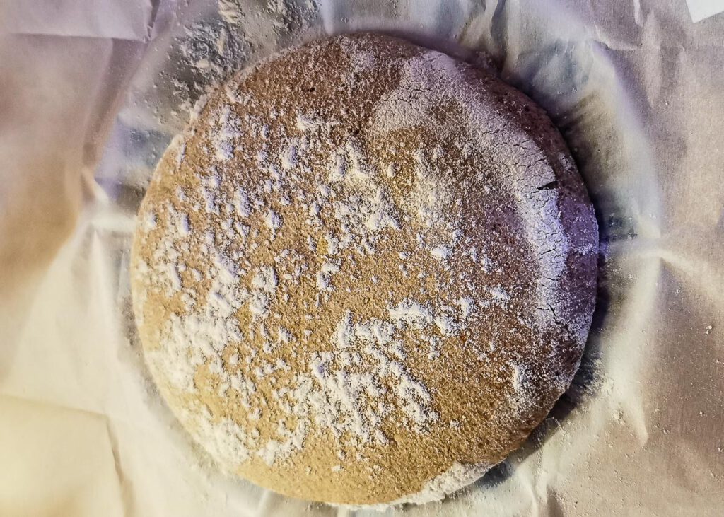 my sourdough loaf after the final proof