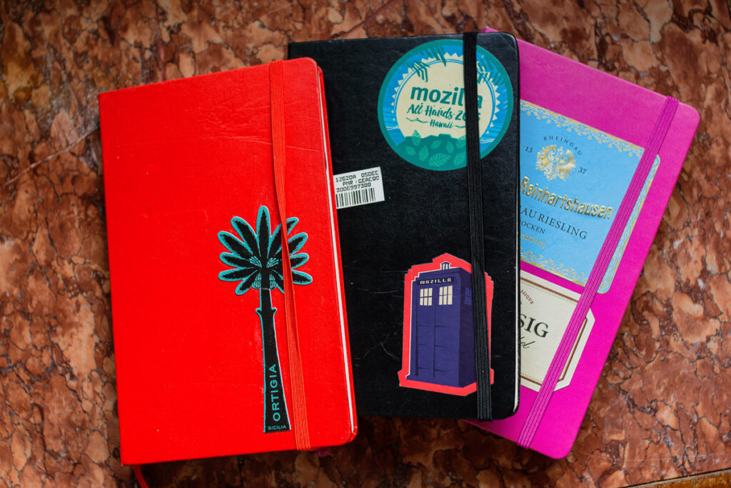 best notebooks for your travel journal - the Moleskine ranks highly