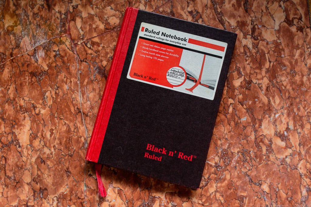 best notebooks for your travel journal Black n'Red Notebook