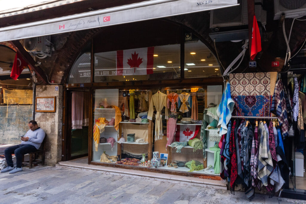 Jennifers Hamam towel shop Istanbul