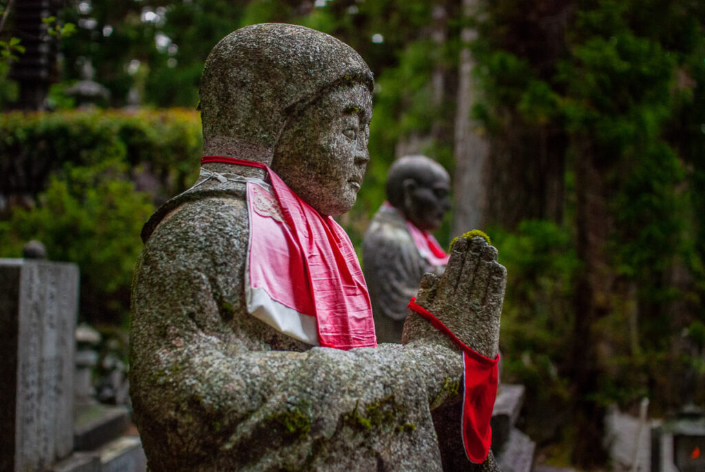 Jizo statues n Koyasan