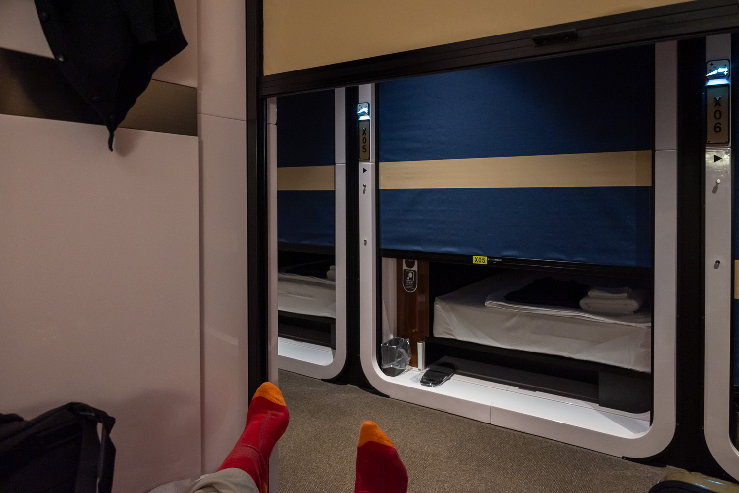 capsule hotel stay